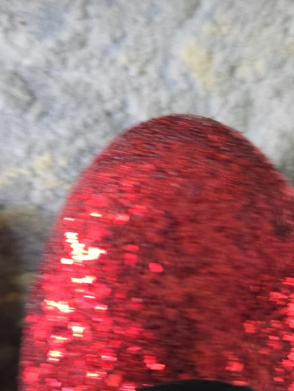 LOWER EAST SIDE Red Glitter Ballet Flats Women's Size 7.5 - Picture 8 of 15